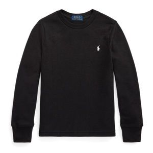 Polo Ralph Lauren - Ribbed Long Sleeve Shirt - Black - 2T